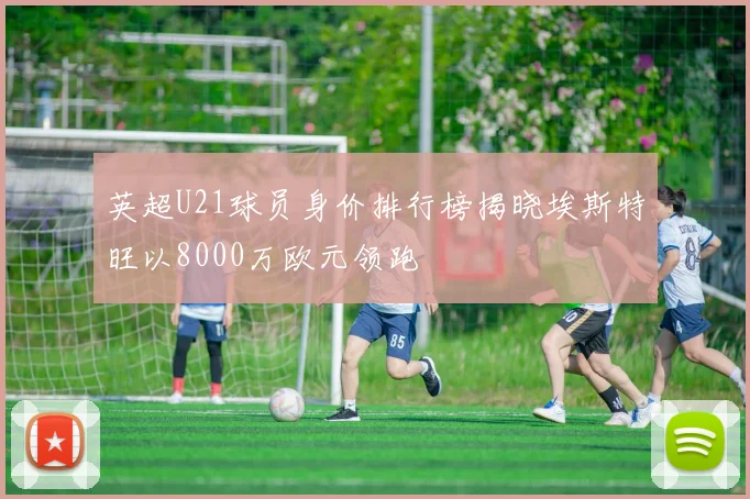 英超U21球员身价排行榜揭晓埃斯特旺以8000万欧元领跑